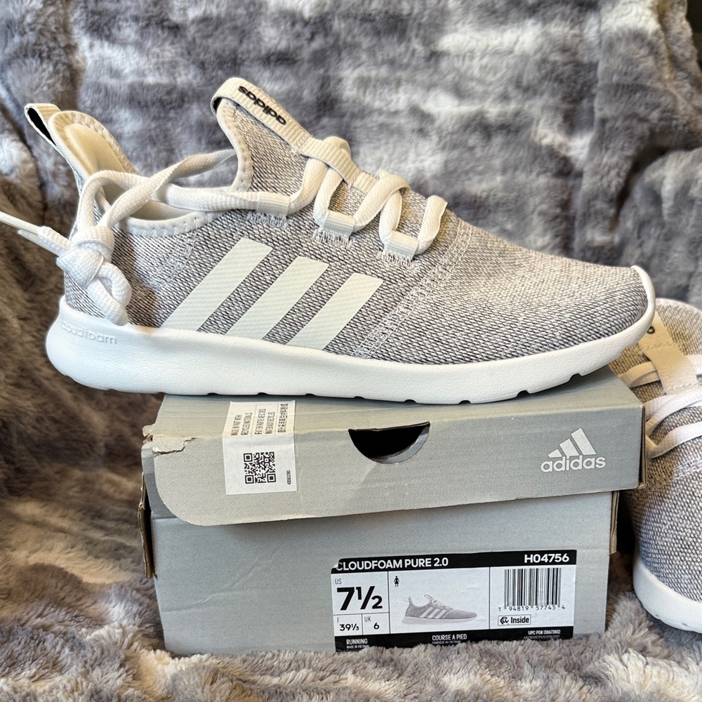 Adidas Cloudfoam Pure 2.0 White Sneakers